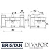 Bristan Frenzy Bath Shower Mixer Dimensions